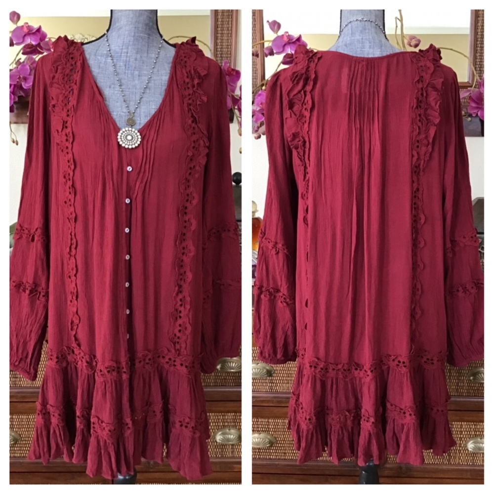 Free People Snow Angel Mini Dress.  NWT. - Picture 4 of 8